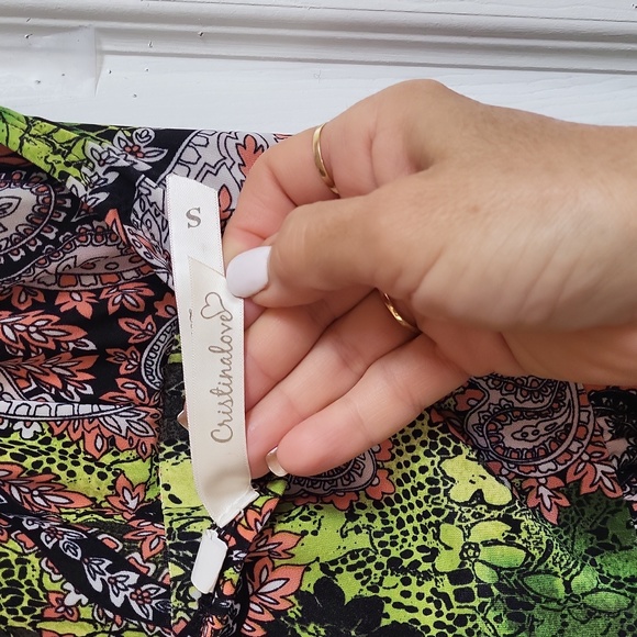 Cristinalove Summer dress, Halter, boho, multicolor Small - Picture 5 of 9